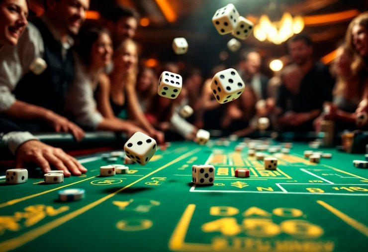Live casino dealer table with multi-camera setup and game interface